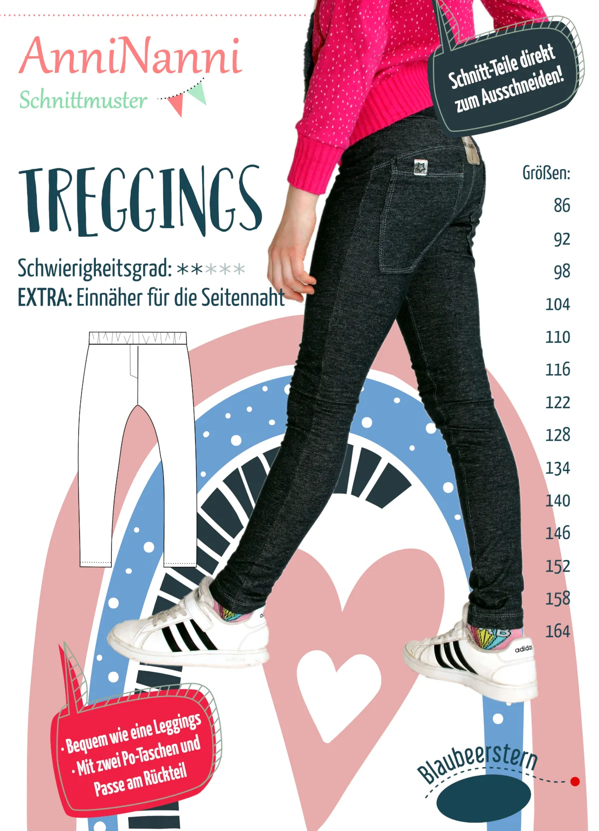 Schnittmuster Kinder Treggins von, Titelbild des Schnitts