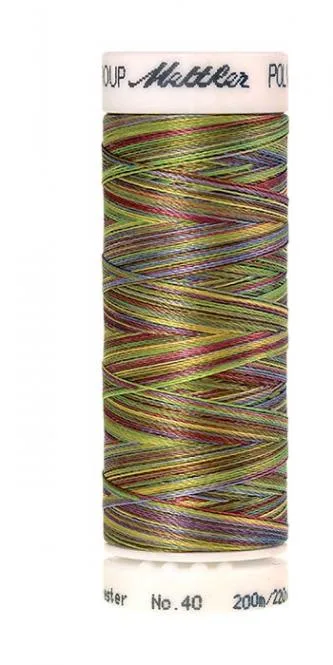 Spule Poly Sheen Multi Spring Fling, bunt mit Pink, Hellgrün, Gelb und Türkis