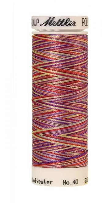 Spule Poly Sheen Multi Wild Flowers, bunt mit Beere, Violett, Gelb und Rot