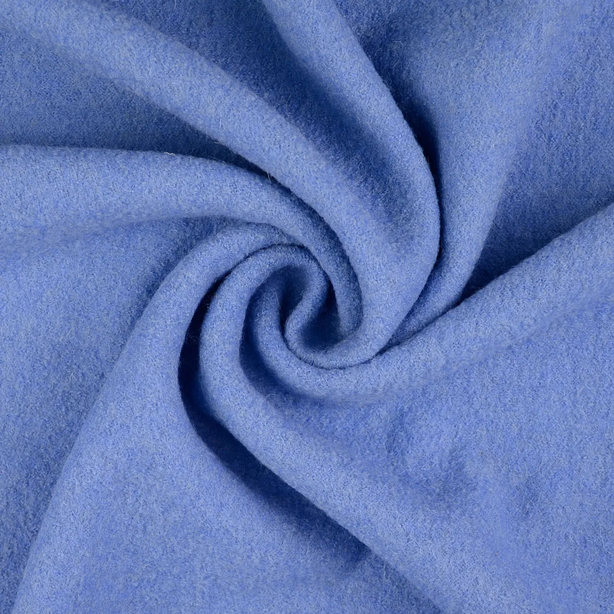 Wollwalk / Walkloden in Hellblau, Stoff im Detail