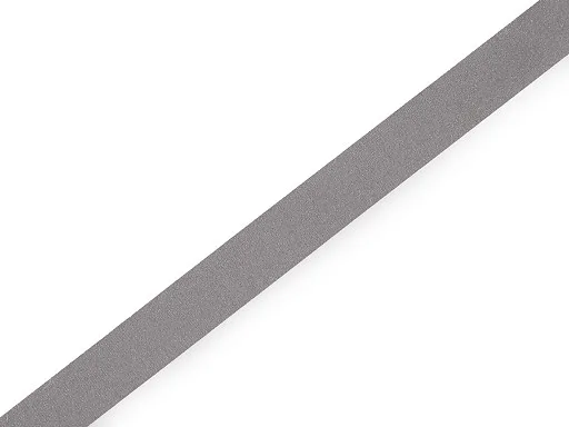Reflexband Silber, Meterware im Ausschnitt