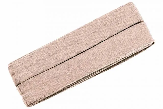Jersey Schrägband gefalzt, Coupon mit 3 m Länge