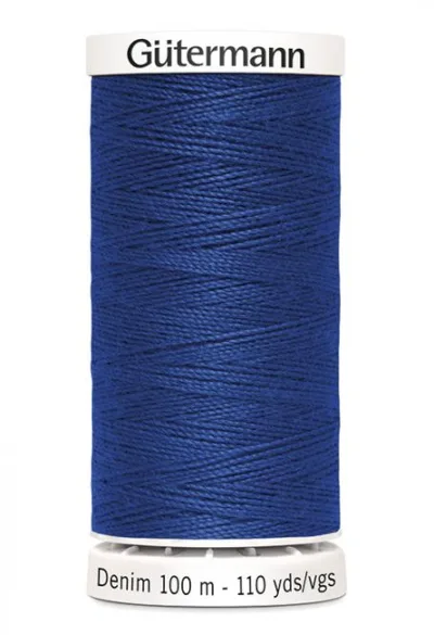 Spule Gütermann Denim Jeansnähgarn in Royalblau, Nummer 6756