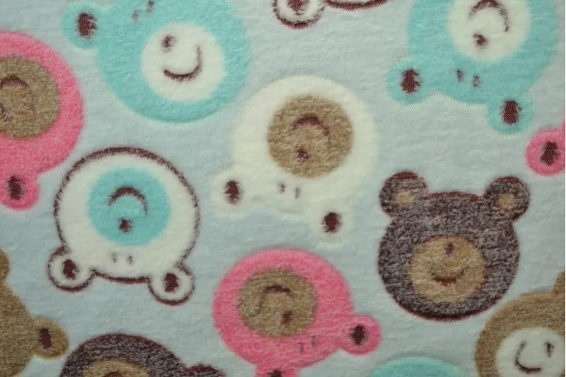 Fleece (Polar/Antipilling) in Hellblau, Stoff im Detail