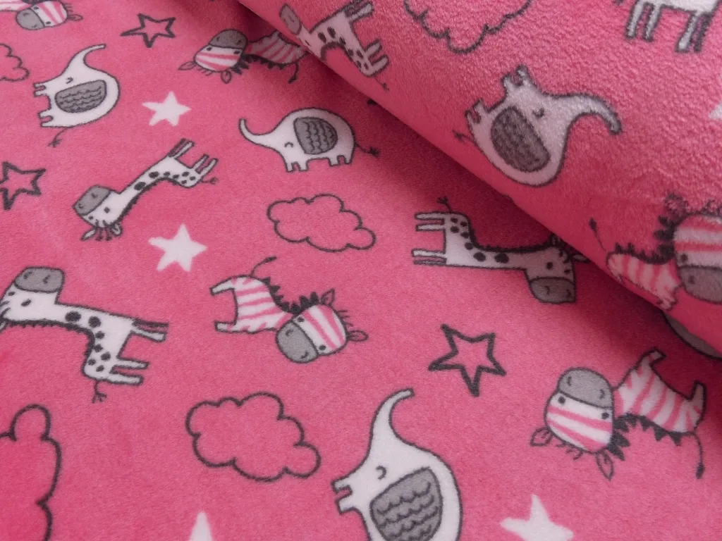 Fleece (Polar/Antipilling) in Pink, Stoff im Detail