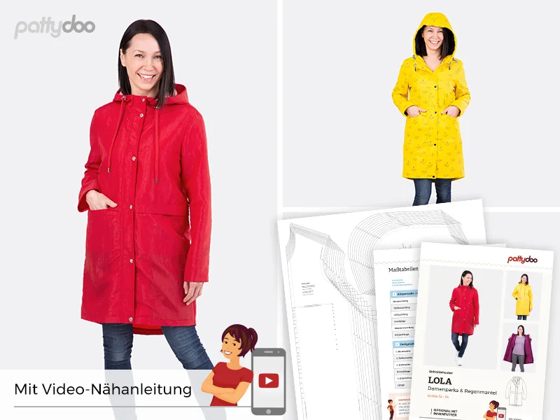 Schnittmuster Lola Damen Parka, Titelbild des Schnitts