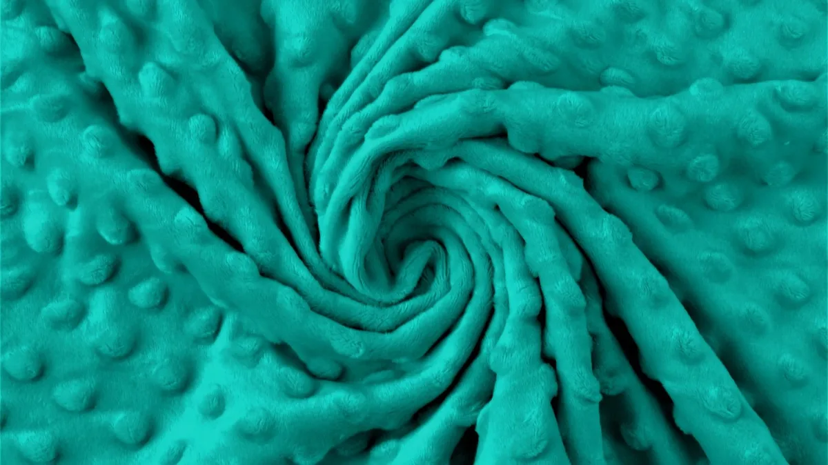 Fleece (Polar/Antipilling) in Türkis, Meterware im Detail