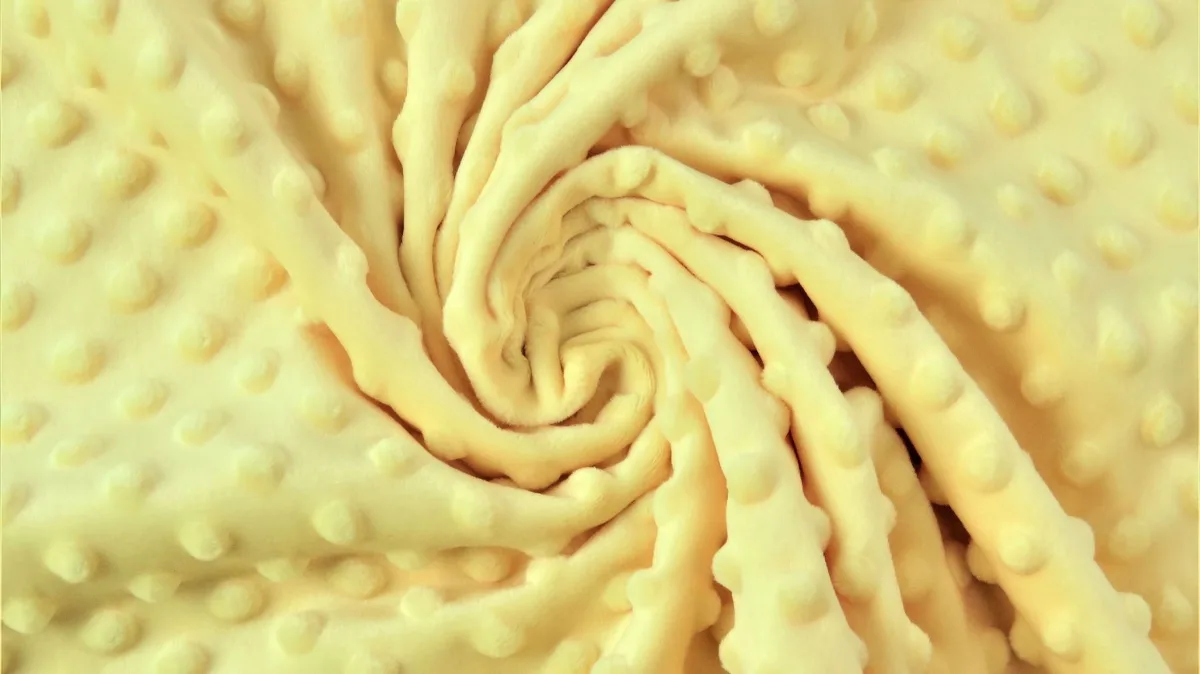 Fleece (Polar/Antipilling) in Vanille, Meterware im Detail