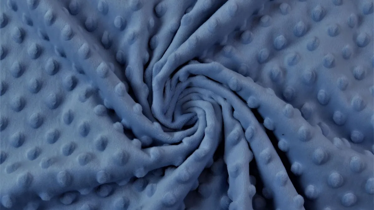 Fleece (Polar/Antipilling) in Rauchblau, Meterware im Detail