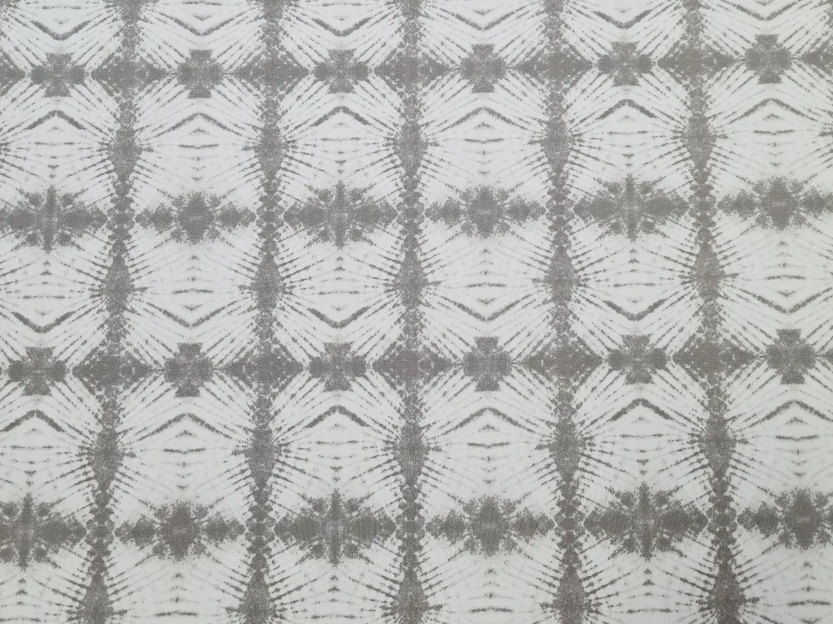 Sommersweat French Terry Batik in Weiß, Meterware im Detail