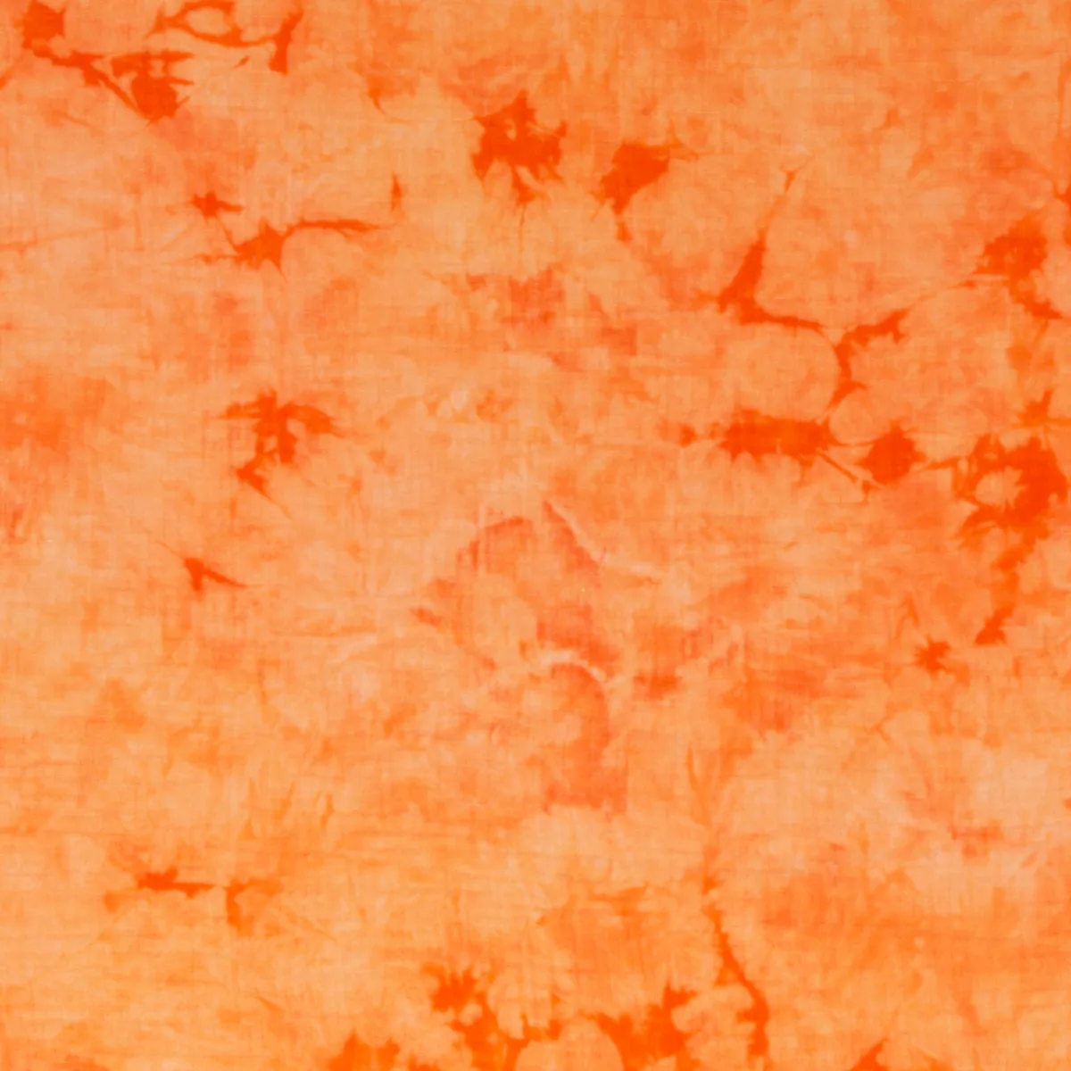 Musselin Batik in Orange, Meterware im Detail