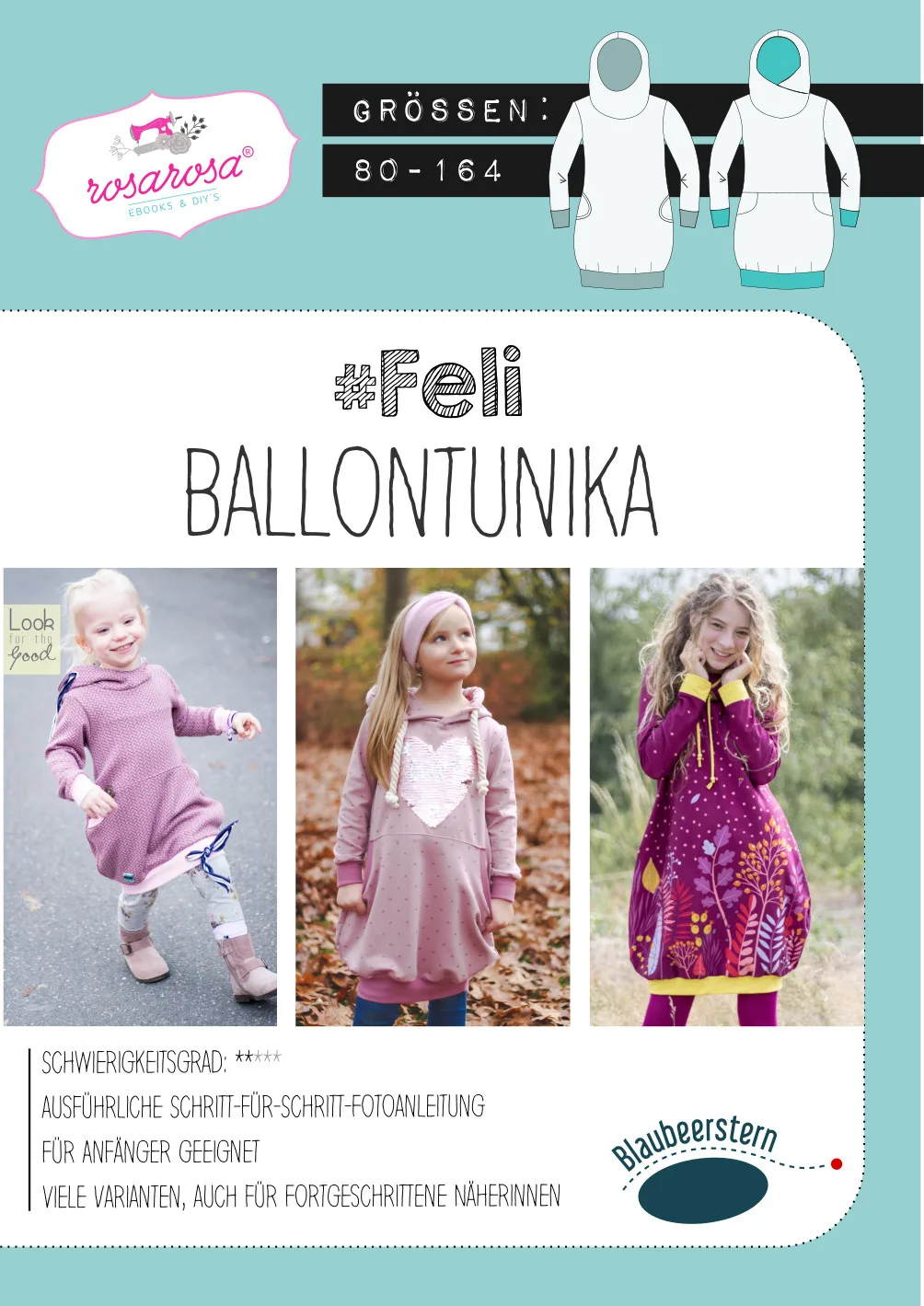 Schnittmuster Feli Ballontunika von, Titelbild des Schnitts
