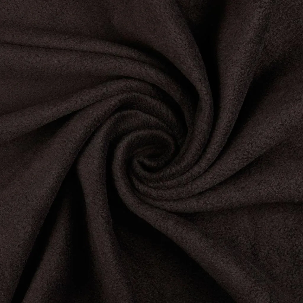 Fleece (Polar/Antipilling) in Graubraun, Meterware im Detail