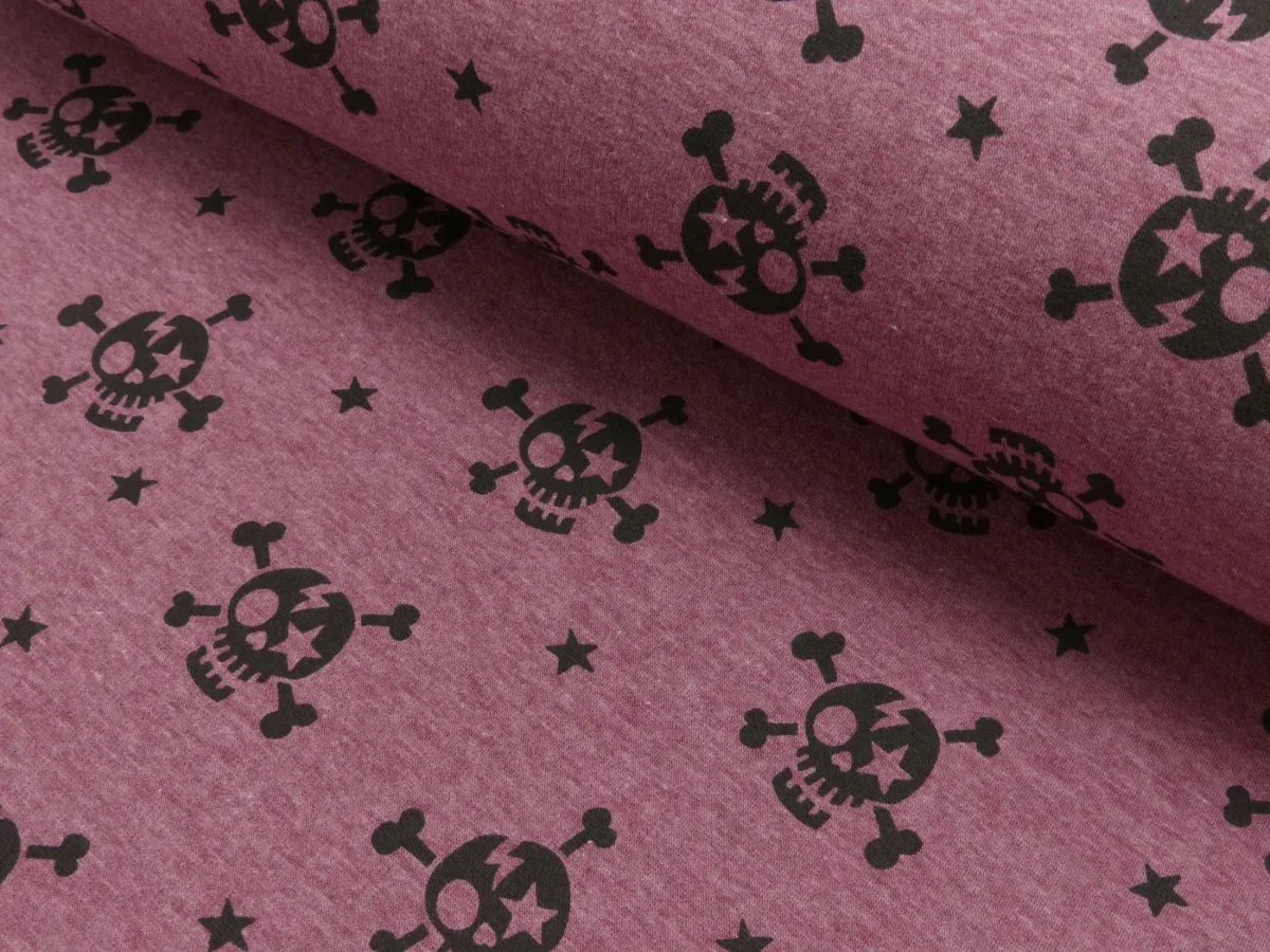 Alpenfleece in Beere, Meterware im Detail