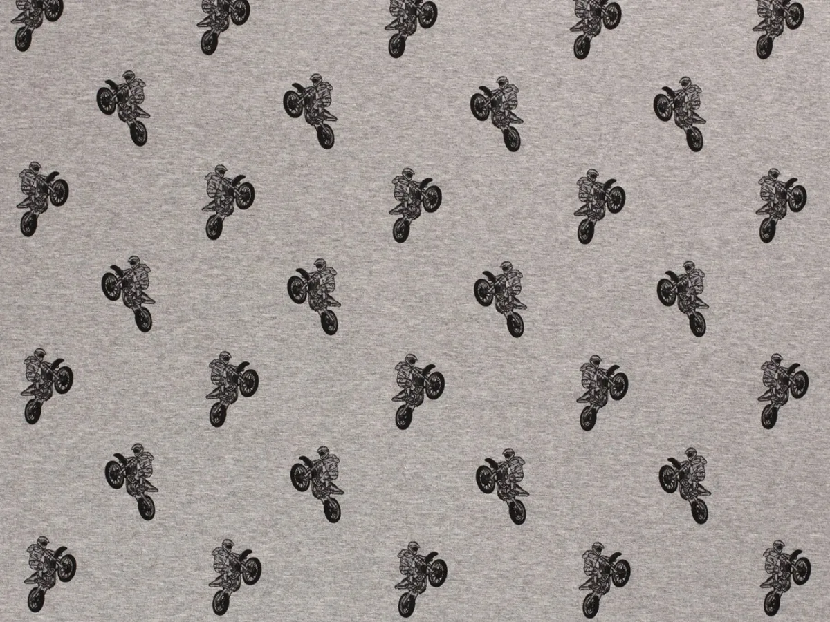 Alpenfleece Meliert in Hellgrau, Meterware im Detail