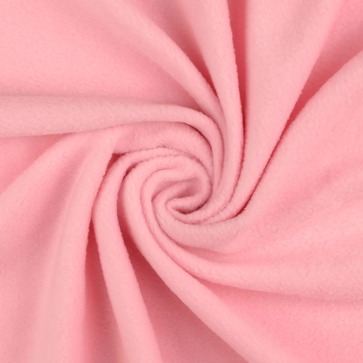 Fleece (Polar/Antipilling) in Hellrosa, Meterware im Detail