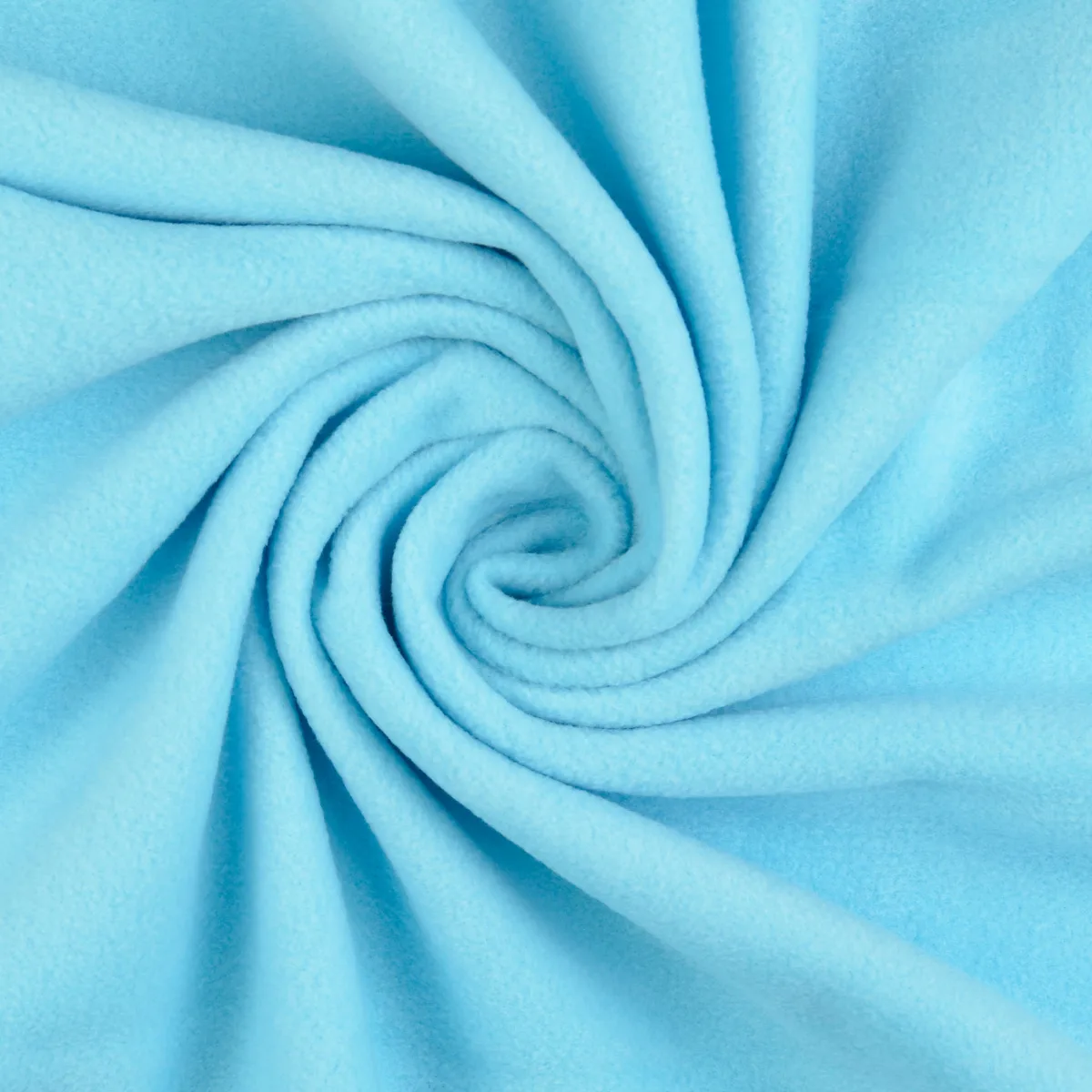 Fleece (Polar/Antipilling) in Ozeanblau, Meterware im Detail