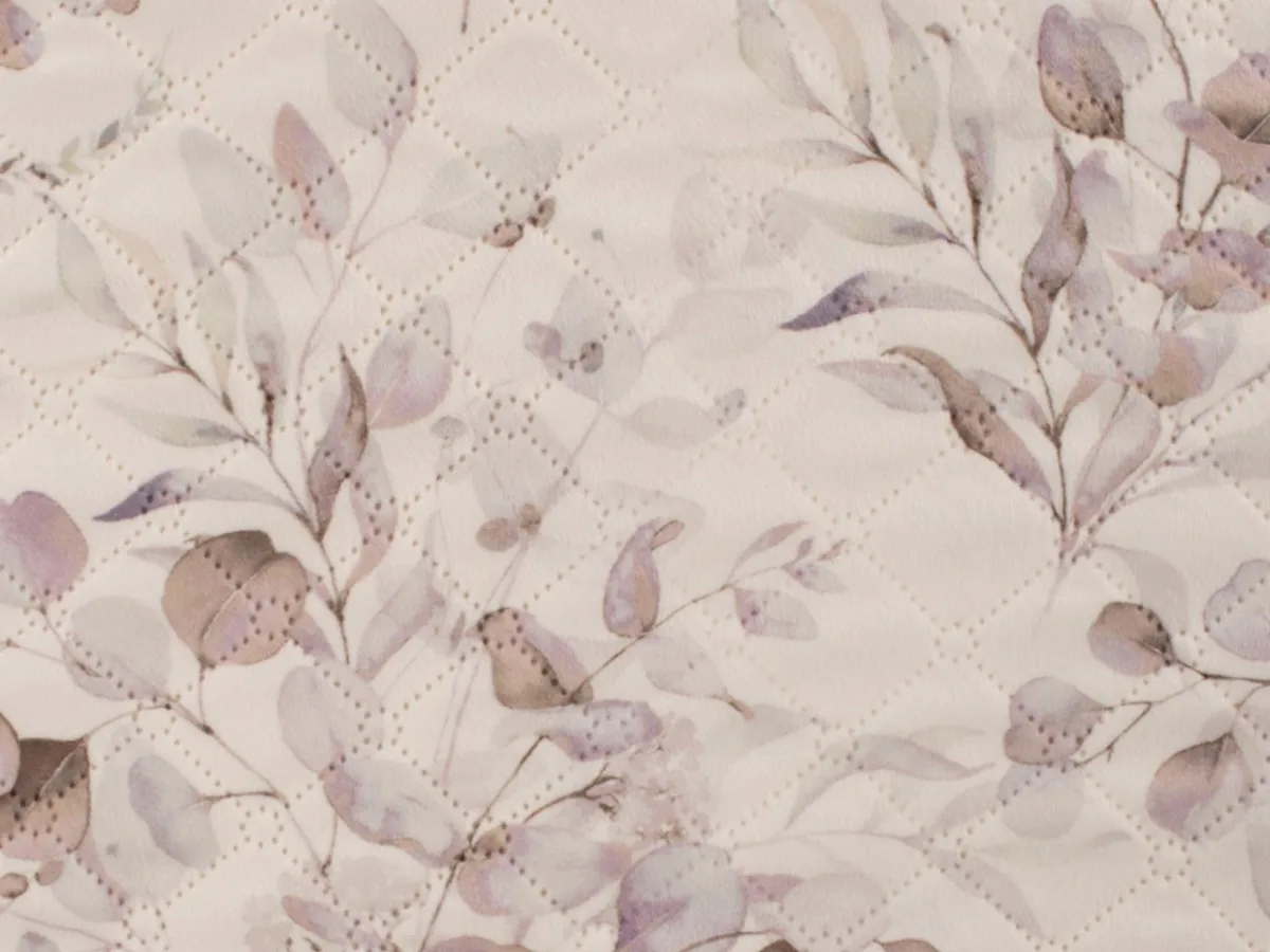 Plüsch Teddy Minky Blüten in Vanille, Meterware im Detail