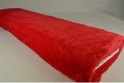Plüsch Teddy Minky in Rot, Meterware im Detail