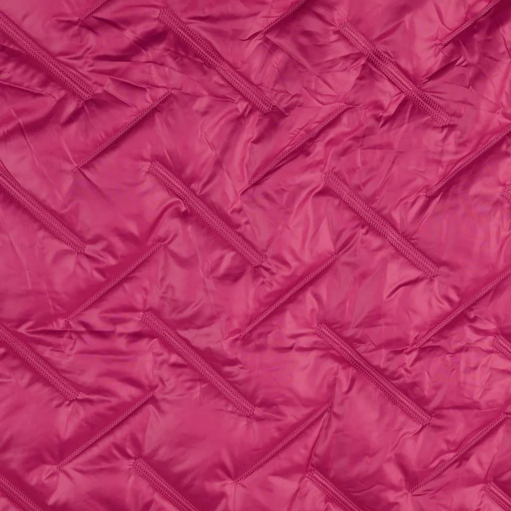 Steppstoff in Pink, Meterware im Detail