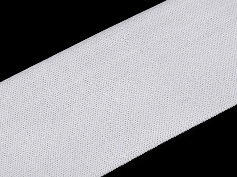 Gummiband weiß, Meterware im Ausschnitt