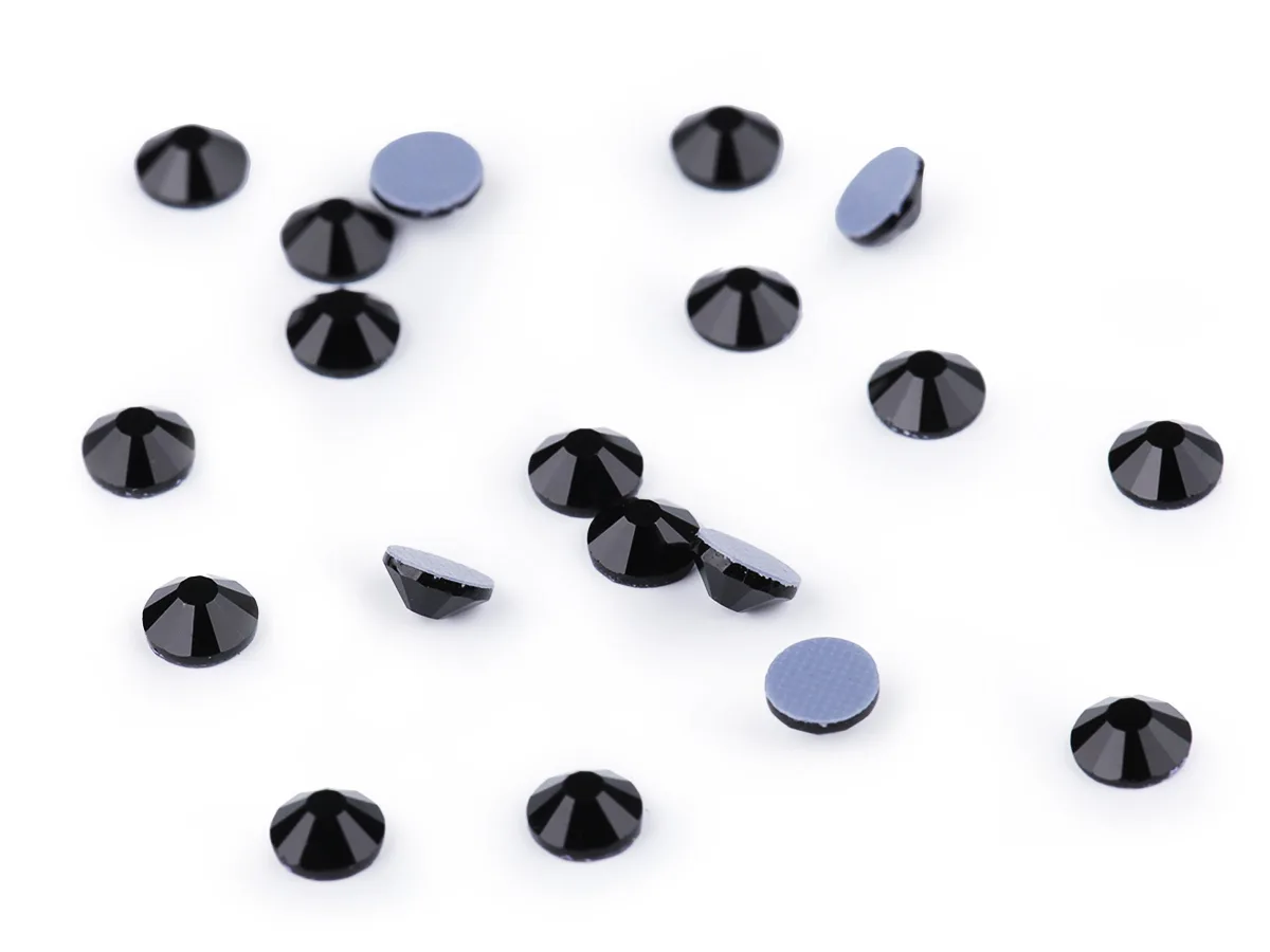 Hot Fix Strass-Steine Schwarz, Produktansicht