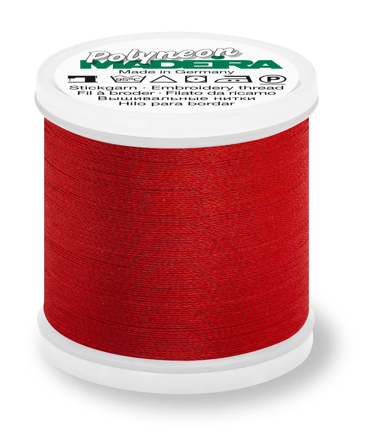Spule Madeira Polyneon Stickgarn in Foxy Red, Farbcode 1637