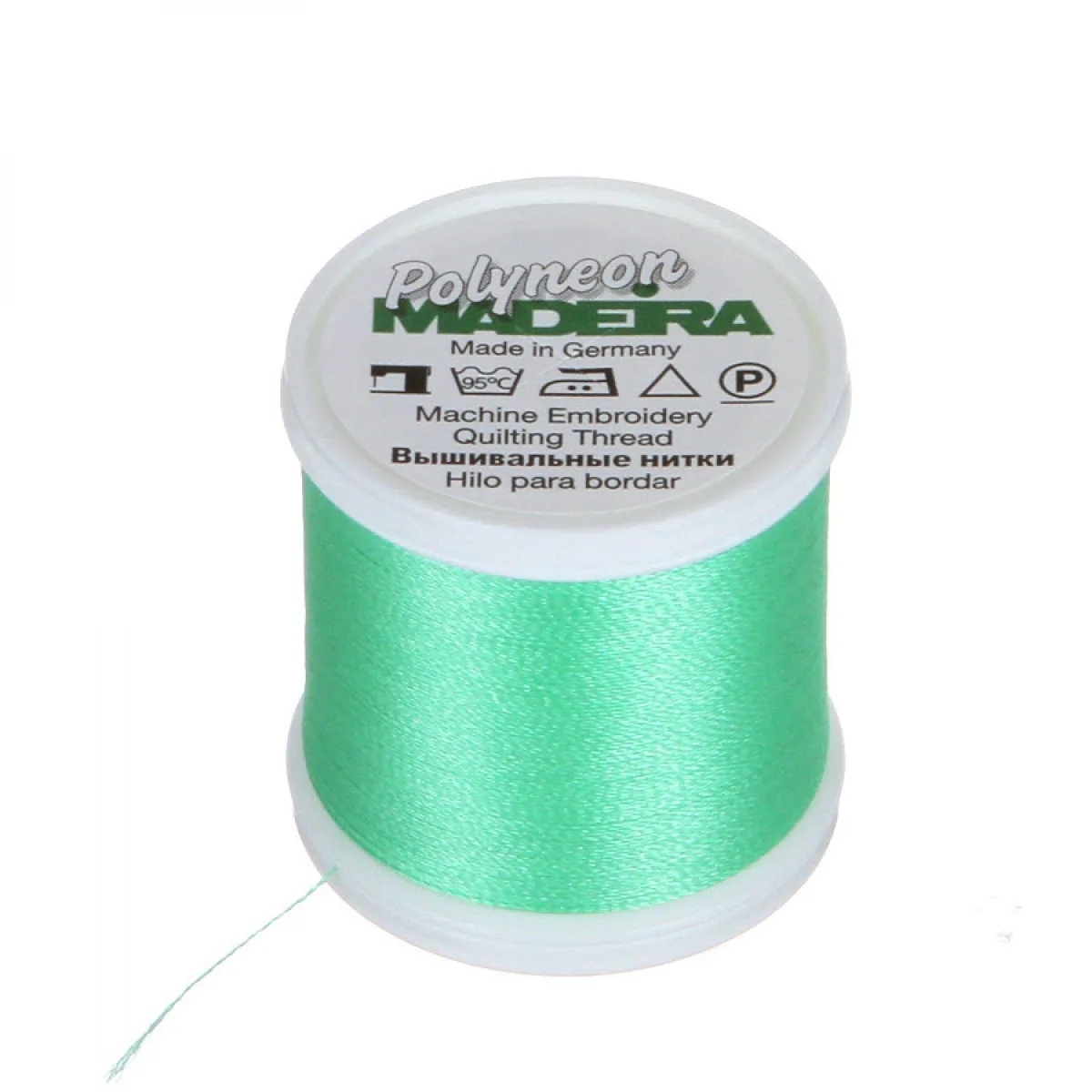 Spule Madeira Polyneon Stickgarn in Minze, Farbcode 1702