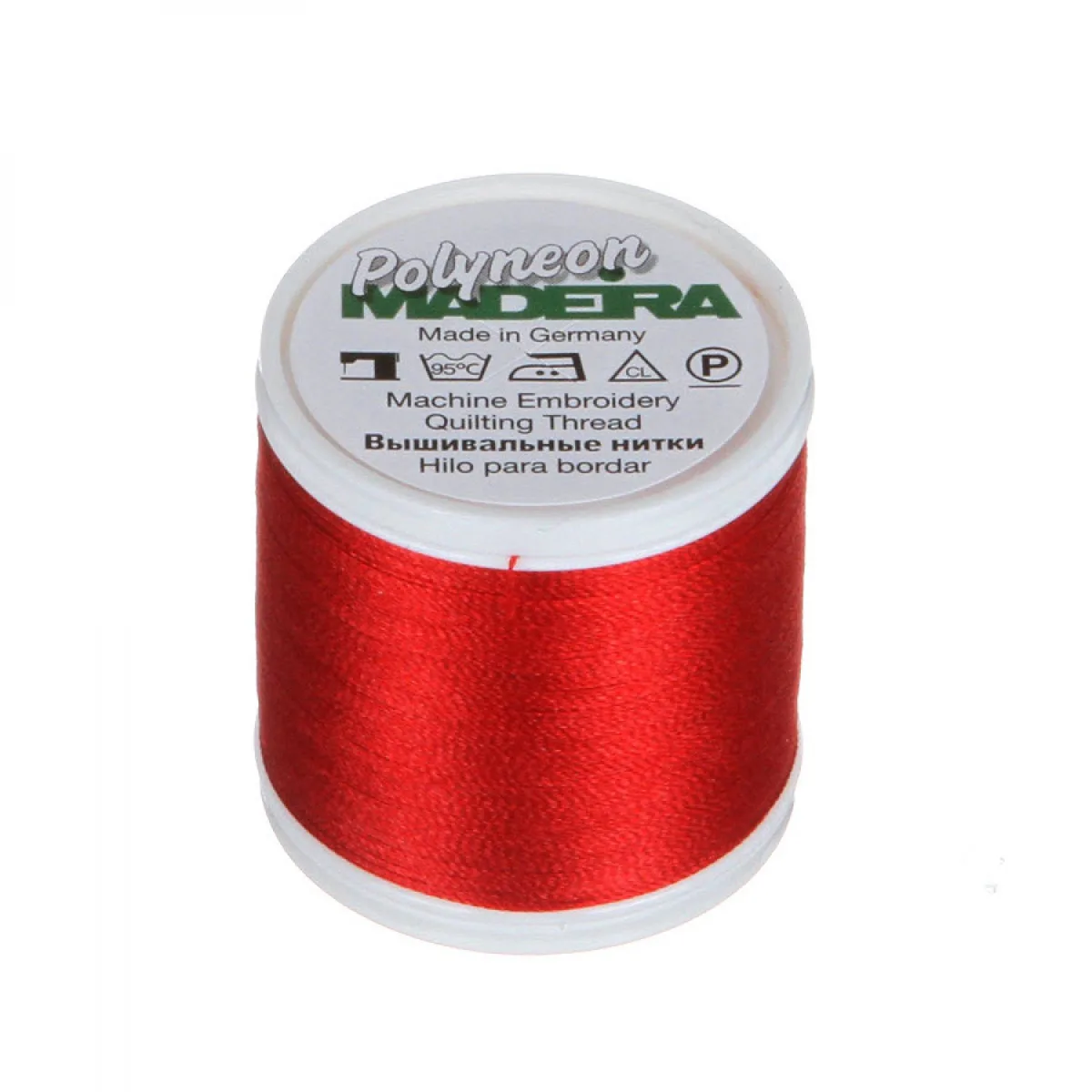 Spule Madeira Polyneon Stickgarn in X-Mas Red, Farbcode 1839