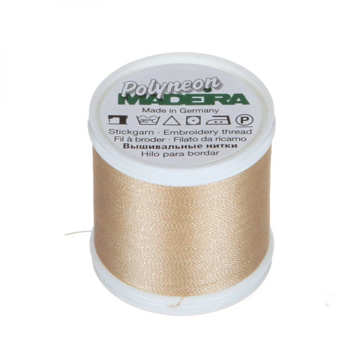 Spule Madeira Polyneon Stickgarn in Dunkelbeige, Farbcode 1884