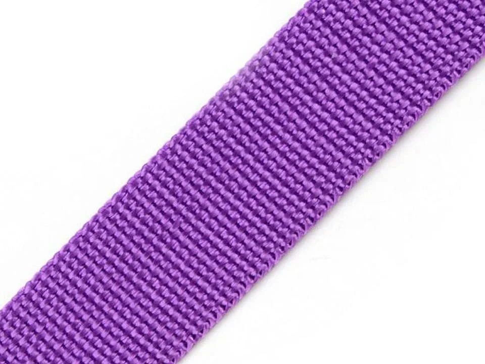 Gurtband Uni in Lila, 40 mm breit, Meterware im Ausschnitt
