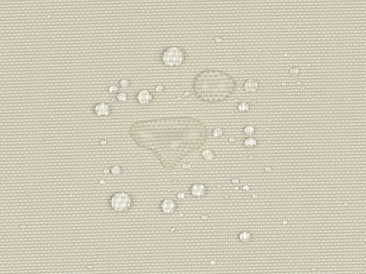 Outdoorstoff (wasserdicht) in Beige, Meterware im Detail