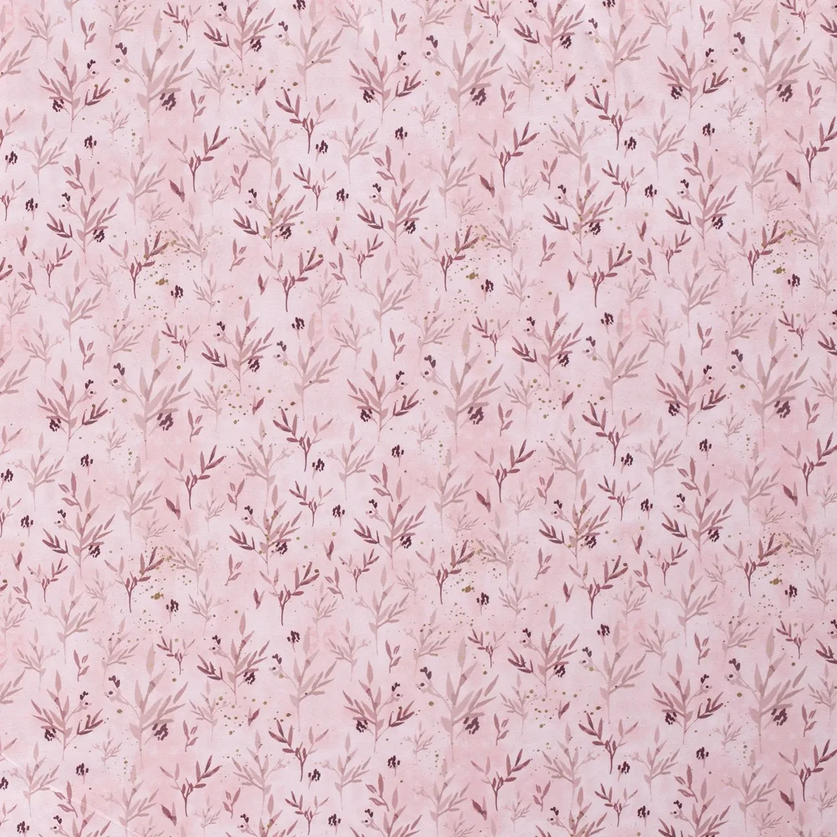 Baumwolljersey Blüten in Rosa, Meterware im Detail