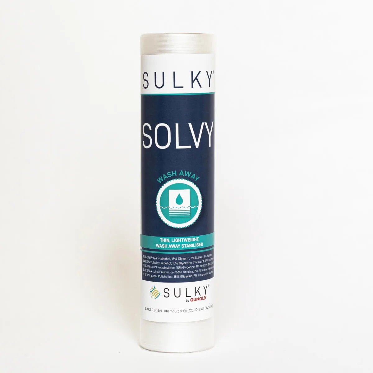 Sulky Solvy wasserlösliche Folie 25 cm × 10 m in Transparent