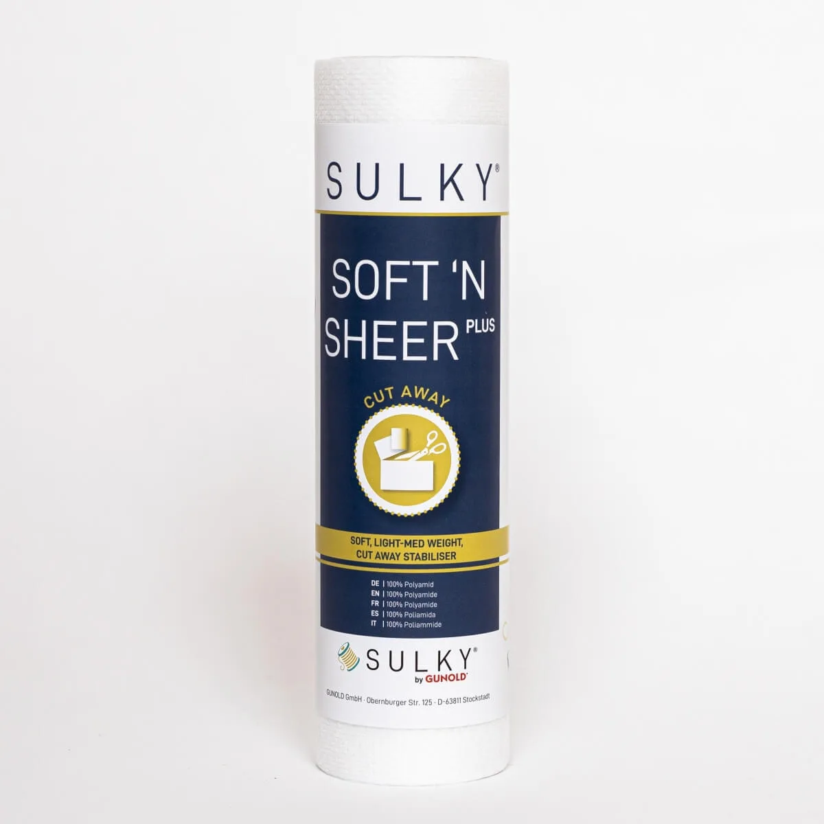Sulky Soft´n Sheer Plus Schneidevlies 25 cm × 5 m in Weiß