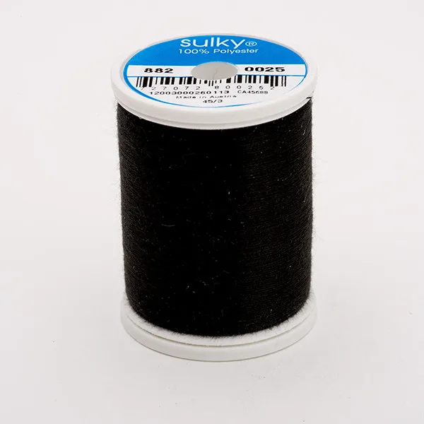 Sulky Bobbin Untergarn 1000 m in Schwarz
