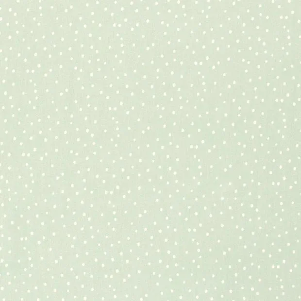 Baumwollwebware Popeline Punkte in Mint, Meterware im Detail