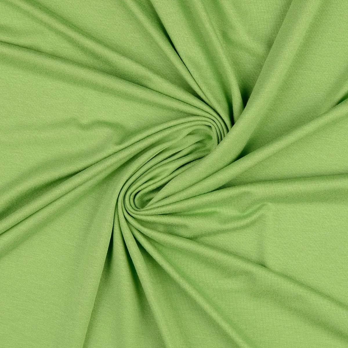 Viskosejersey in Kiwigrün, Meterware im Detail