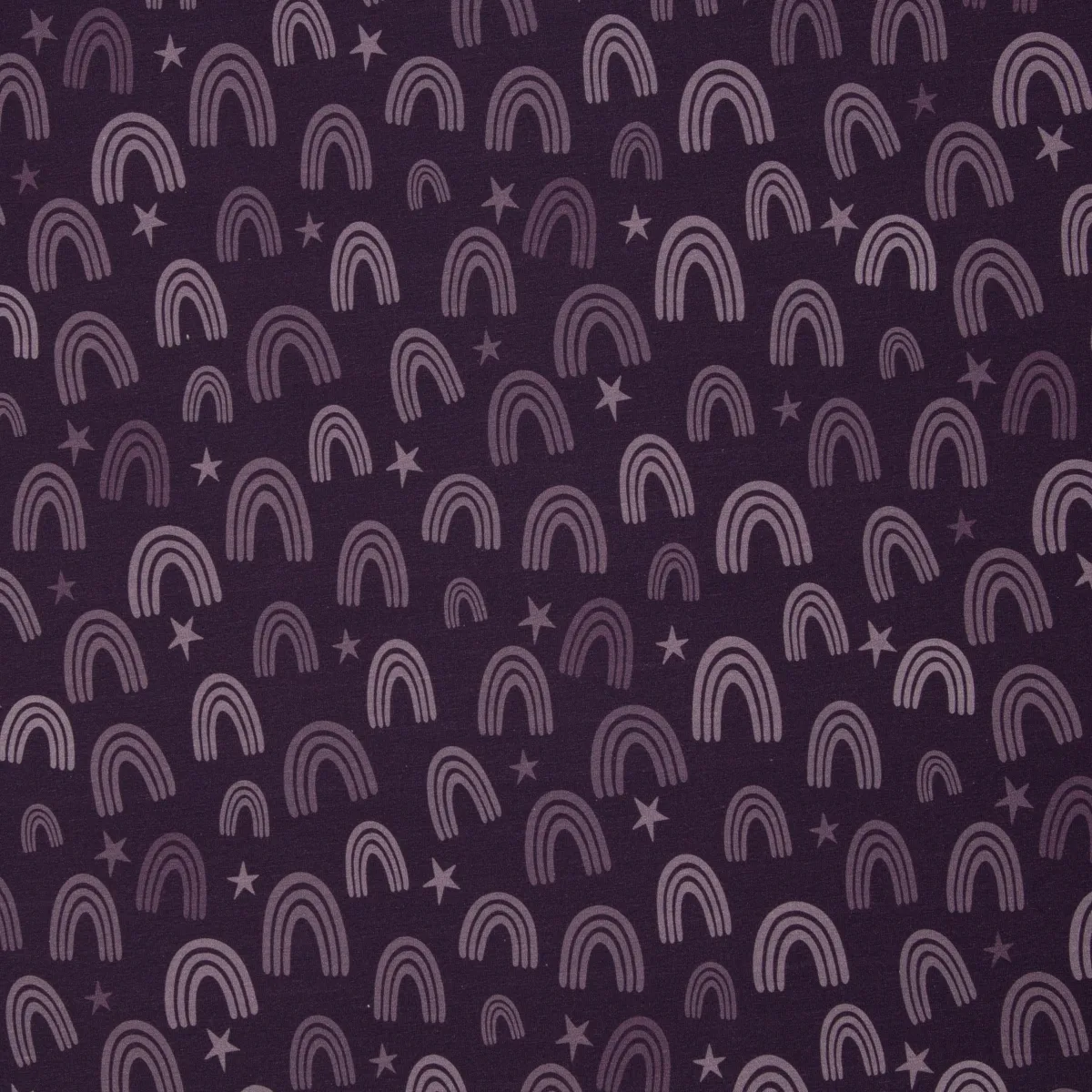 Baumwolljersey in Lila, Meterware im Detail