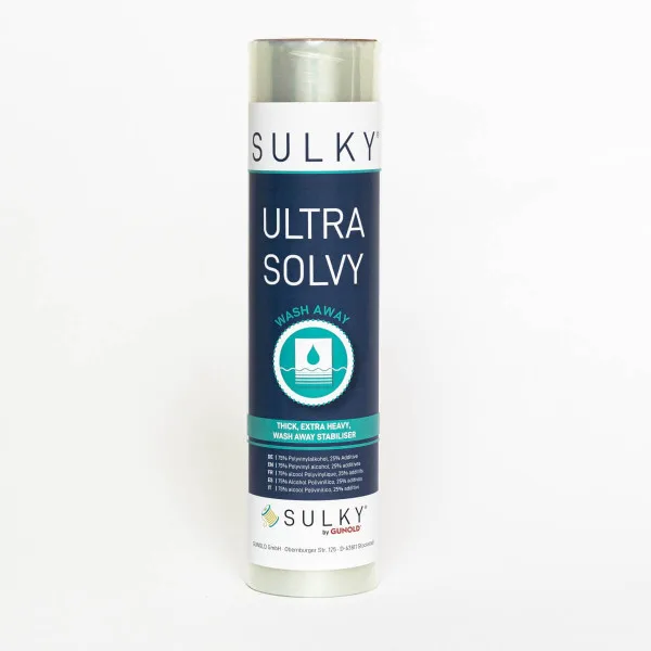 Sulky Ultra Solvy wasserlösliche Folie 25 cm × 5 m in Transparent