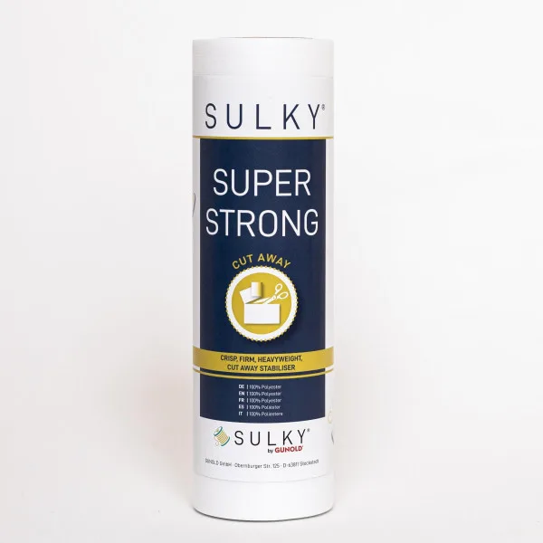 Sulky Super Strong Schneidevlies 25 cm × 5 m in Weiß