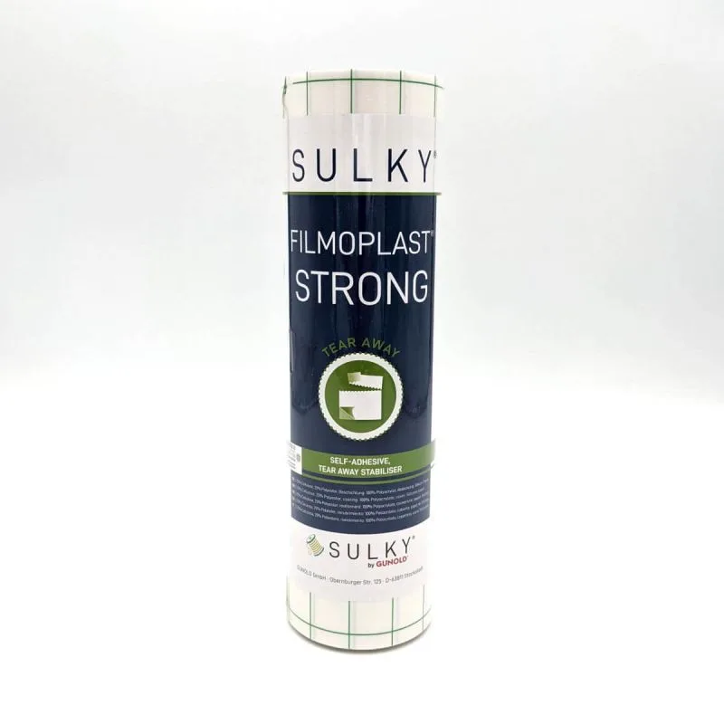 Sulky Filmoplast Strong selbstklebendes Ausreißvlies 25 cm × 5 m in Weiß
