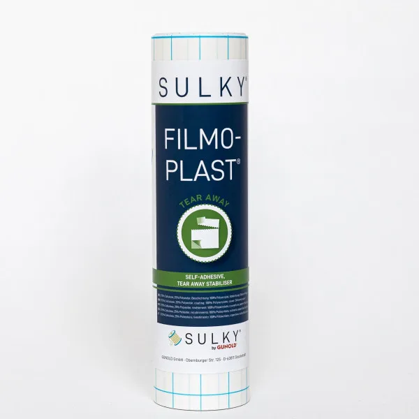 Sulky Filmoplast selbstklebendes Ausreißvlies 25 cm × 5 m in Weiß