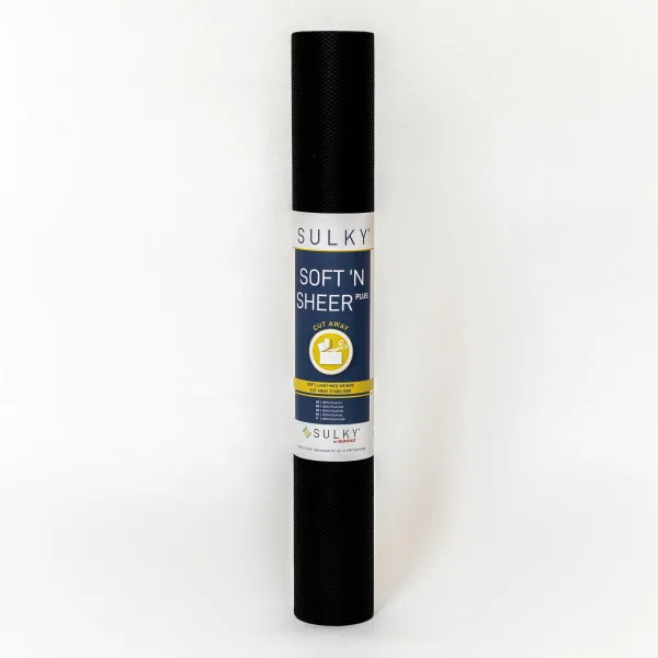 Sulky Soft´n Sheer Plus Schneidevlies 50 cm × 25 m in Schwarz