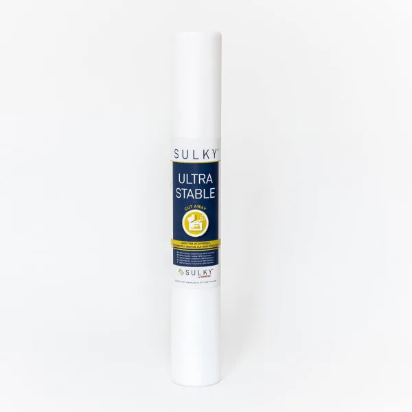 Sulky Ultra Stable aufbügelbares Schneidevlies 50 cm × 25 m in Weiß