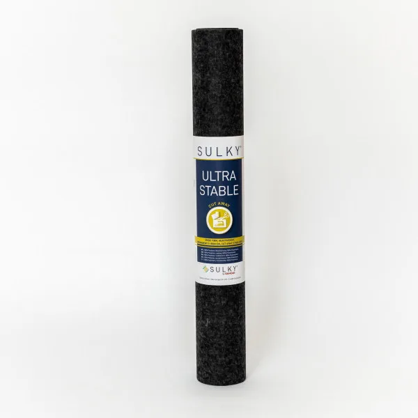 Sulky Ultra Stable aufbügelbares Schneidevlies 50 cm × 25 m in Schwarz