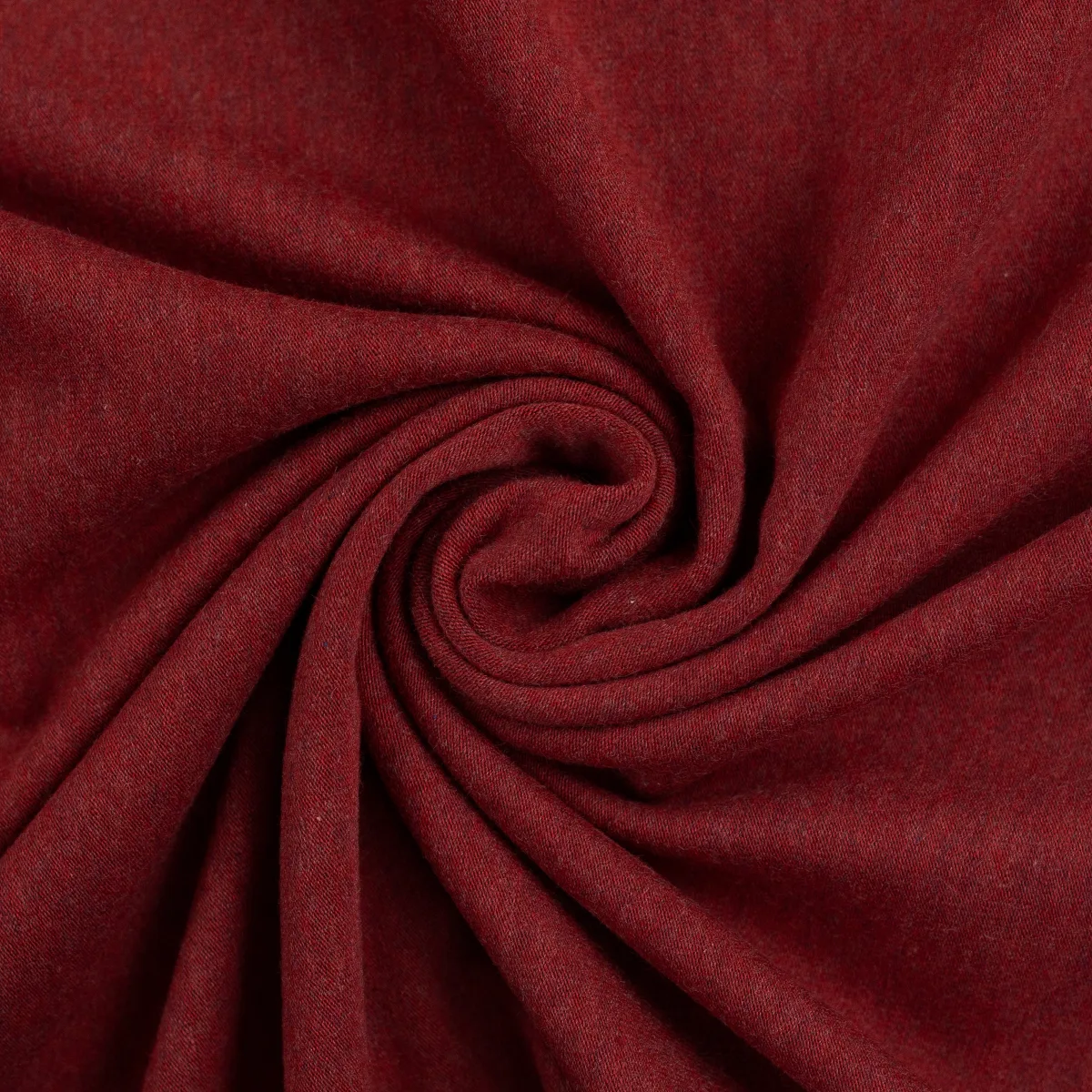 Baumwolljersey in Burgundy, Meterware im Detail