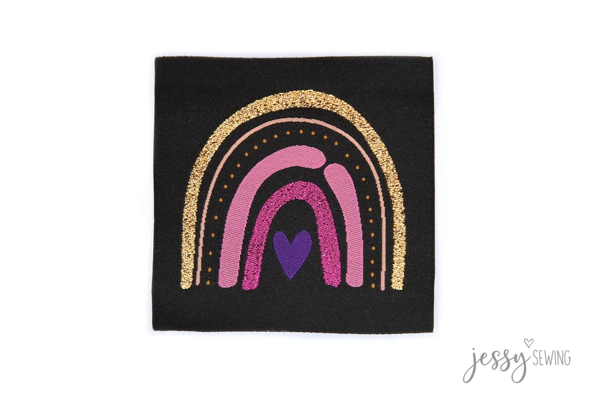XXL Patch Glitter Rainbow, Motiv in der Ansicht