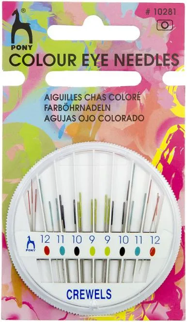 Pony Sticknadeln mit Spitze, Meterware im Ausschnitt