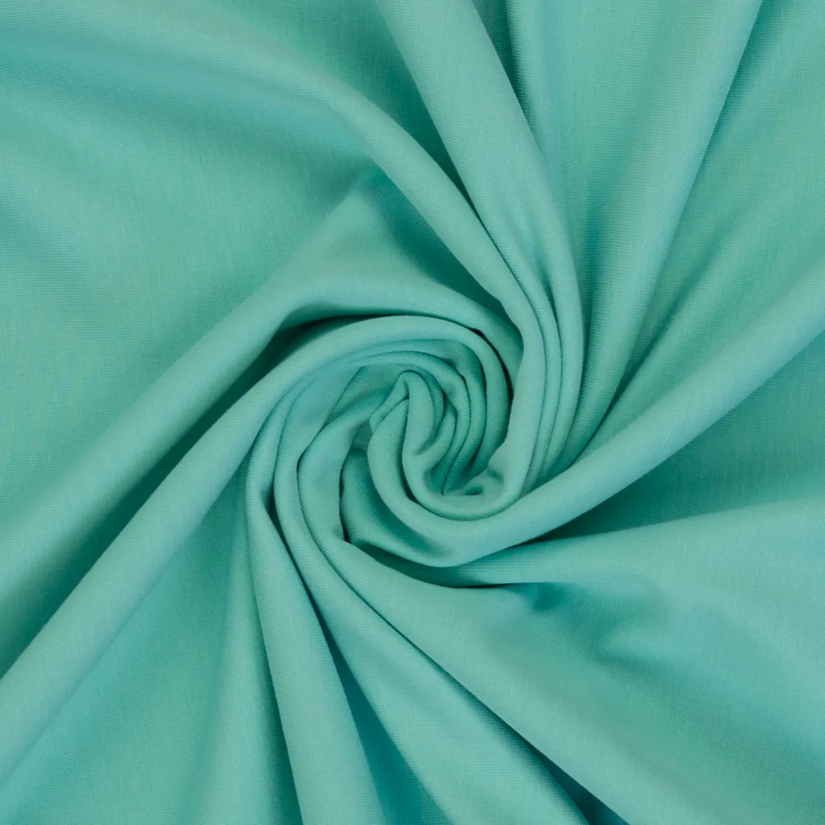 Baumwolljersey Vanessa Uni in Mint 261, glatte Fläche, helles kühles Grün
